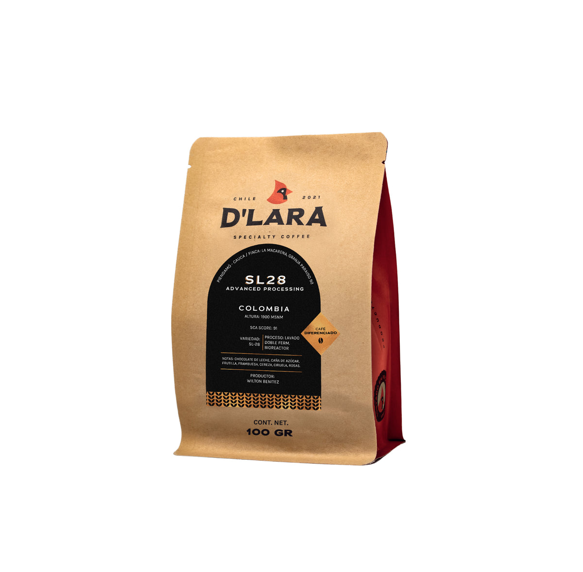 Café Granja Paraíso 92 SL28 - 100g Grano Entero