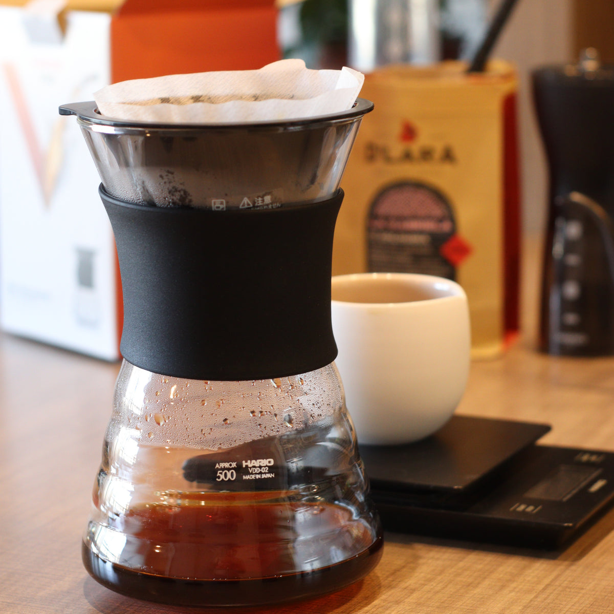 café d&#39;lara drip decanter hario v60