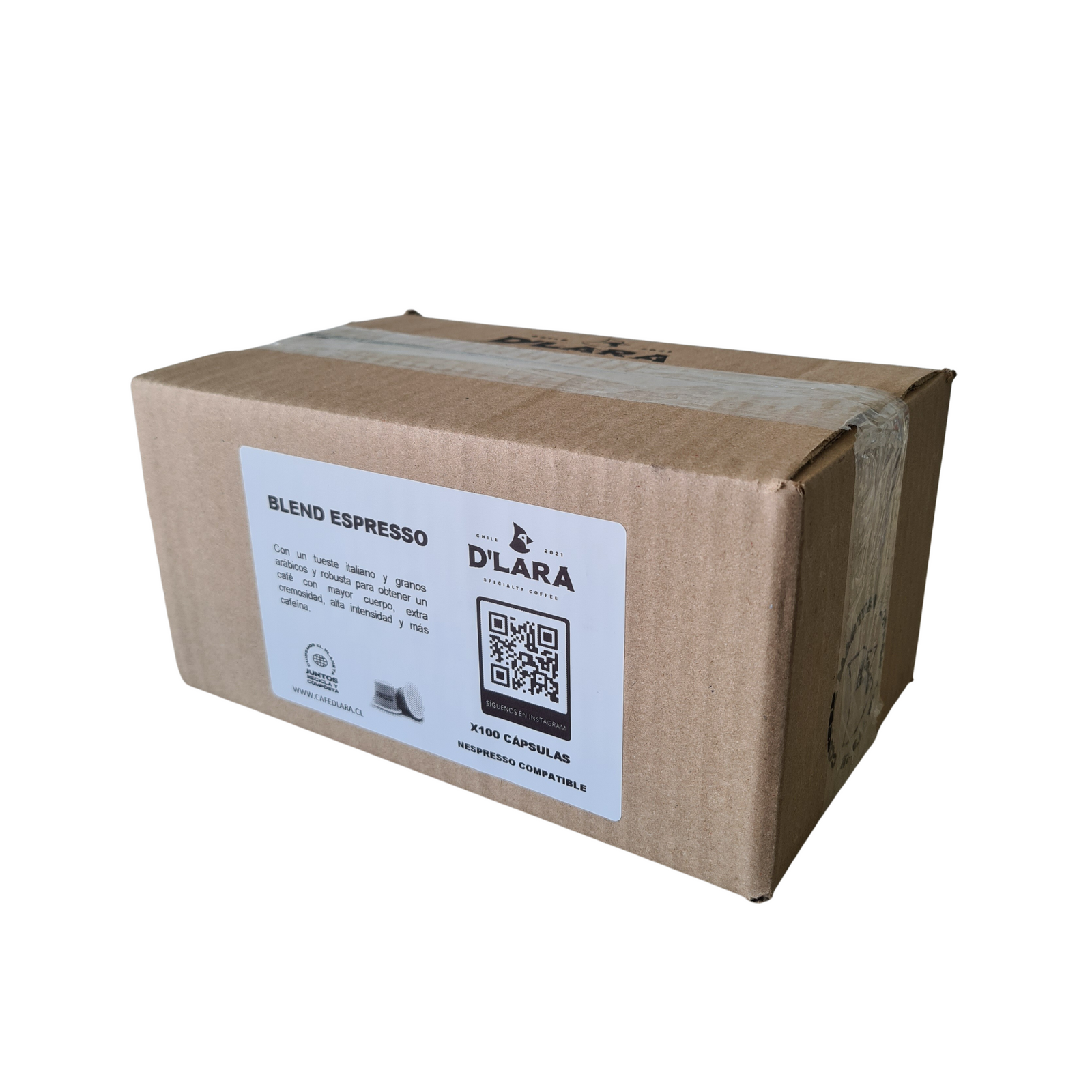 Box 100 cápsulas compostables Nespresso Compatible - Espresso Blend