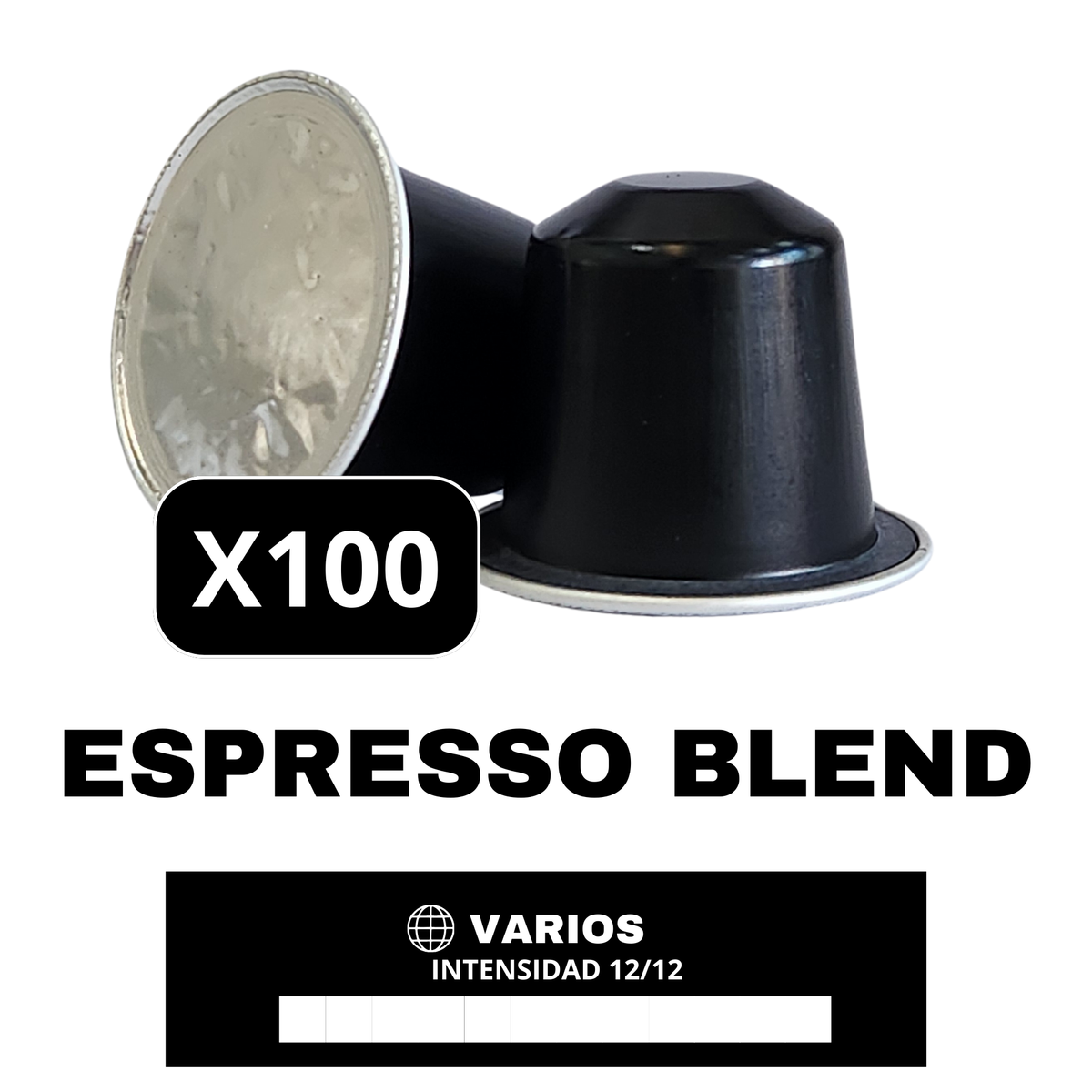 Box 100 cápsulas Aluminio Nespresso Compatible - Espresso Blend