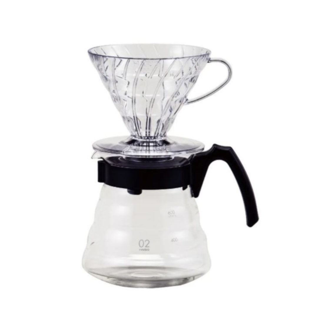 KIT V60 Acrílico Transparente - HARIO 02