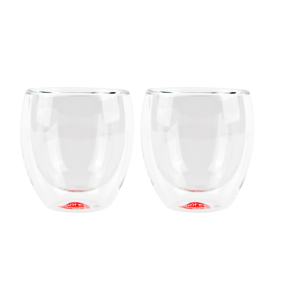 Set 2 vasos doble pared Palermo 200ml - Oroley