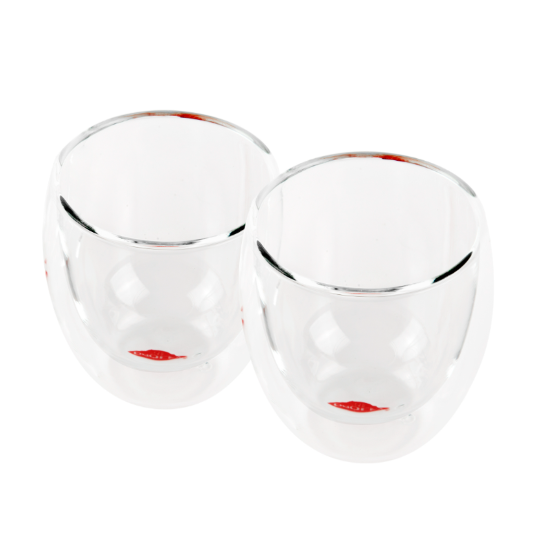 Set 2 vasos doble pared Palermo 100ml - Oroley