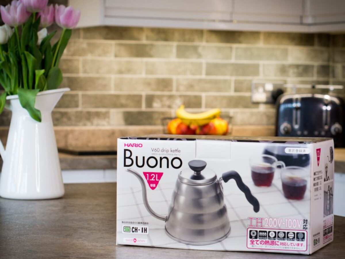 Kettle Tetera Original Buono de Hario Cuello de Cisne 1.2 Litros