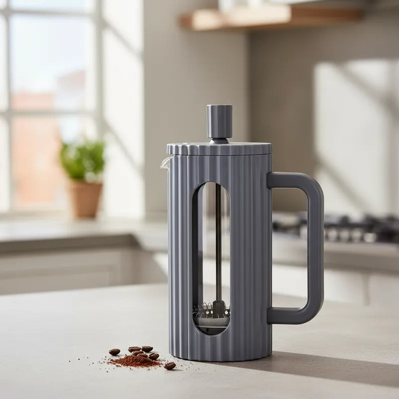 Cafetera Prensa Francesa Oroley Amalfi Gris - 6 Tazas