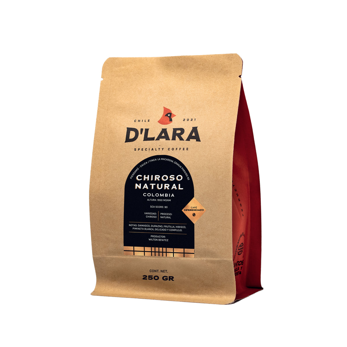 Café Granja Paraíso 92 Chiroso Natural - 250g Grano Entero