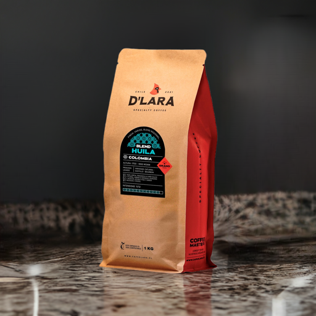 1KG Café de Especialidad Blend Huila, Colombia en Grano o Molido