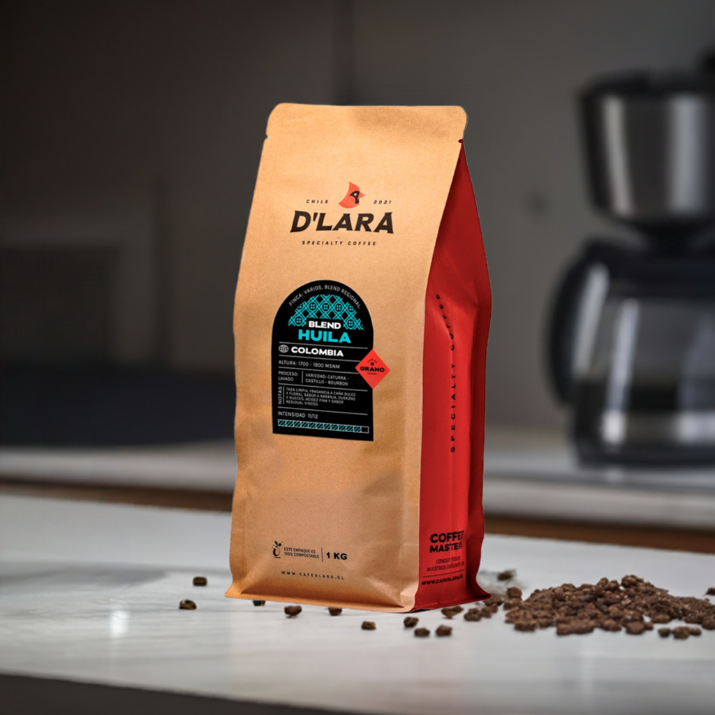 1KG Café de Especialidad Blend Huila, Colombia en Grano o Molido