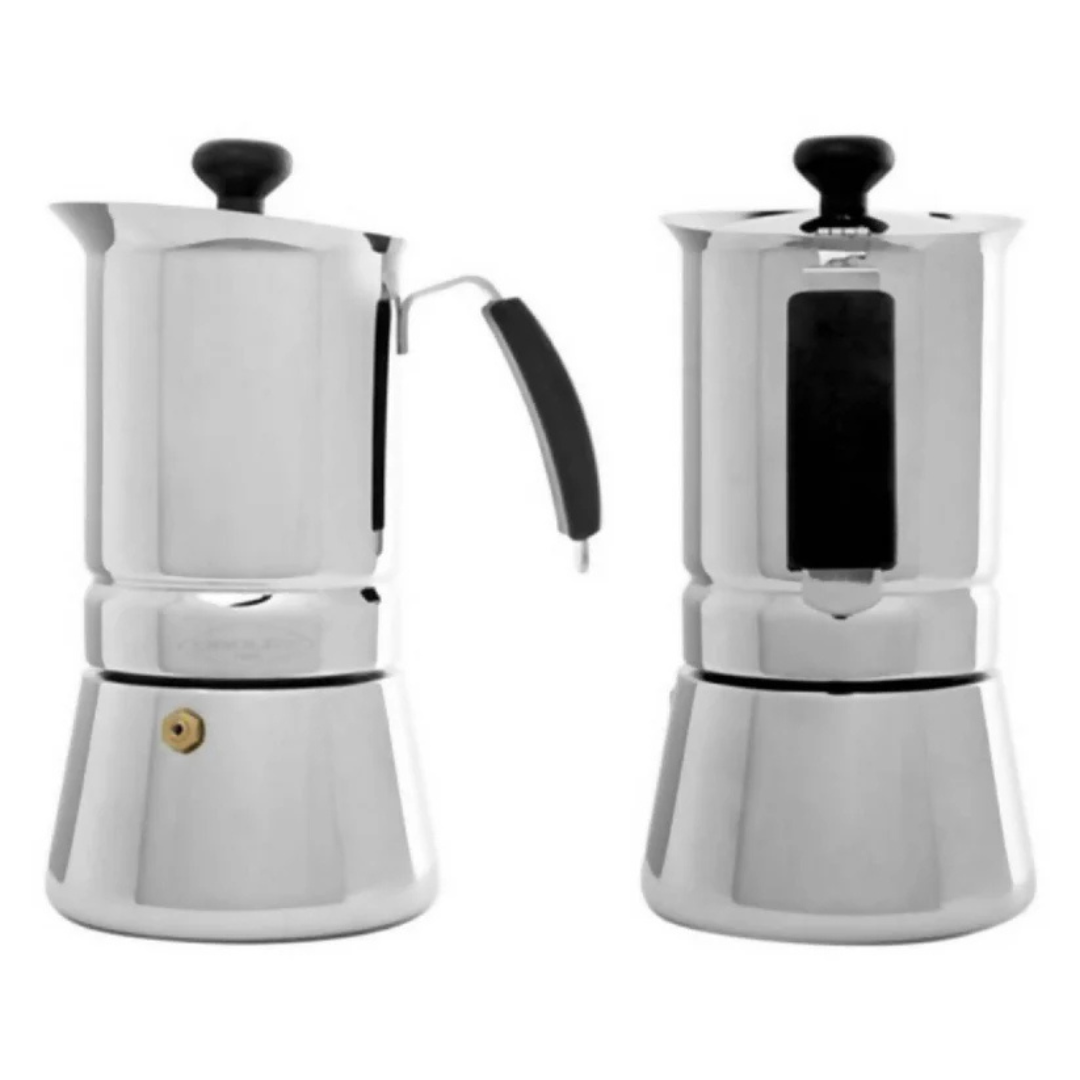 Cafetera Moka Italiana Oroley Arges 9 Tazas Acero Inoxidable