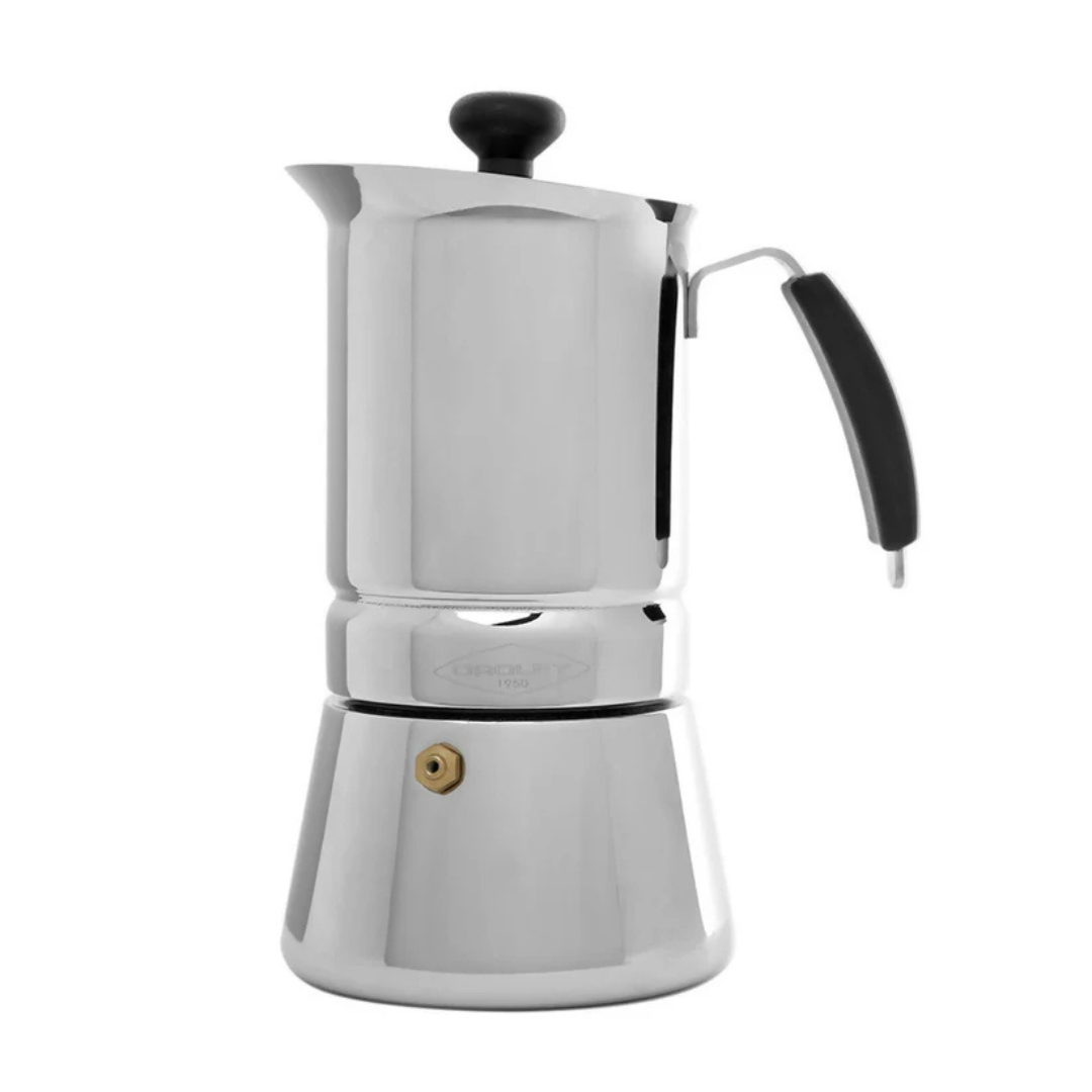 Cafetera Moka Italiana Oroley Arges 9 Tazas Acero Inoxidable