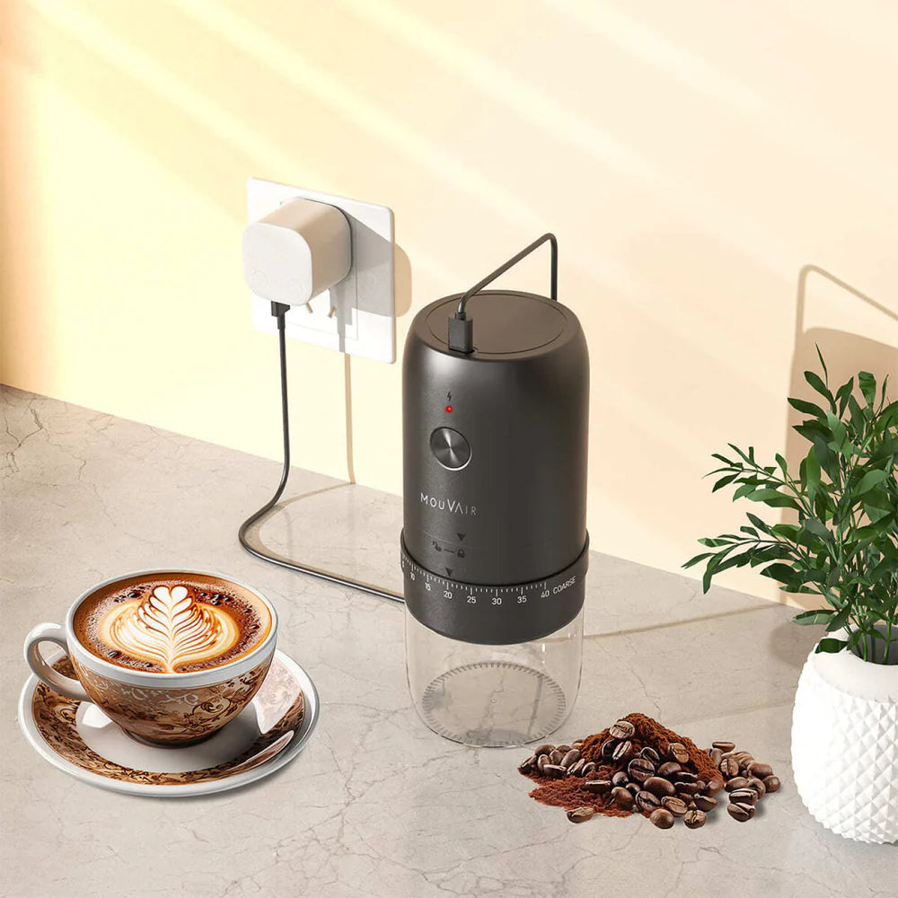 Molinillo de Café Eléctrico Ajustable con Muelas de Acero Versión Pro Mouvair