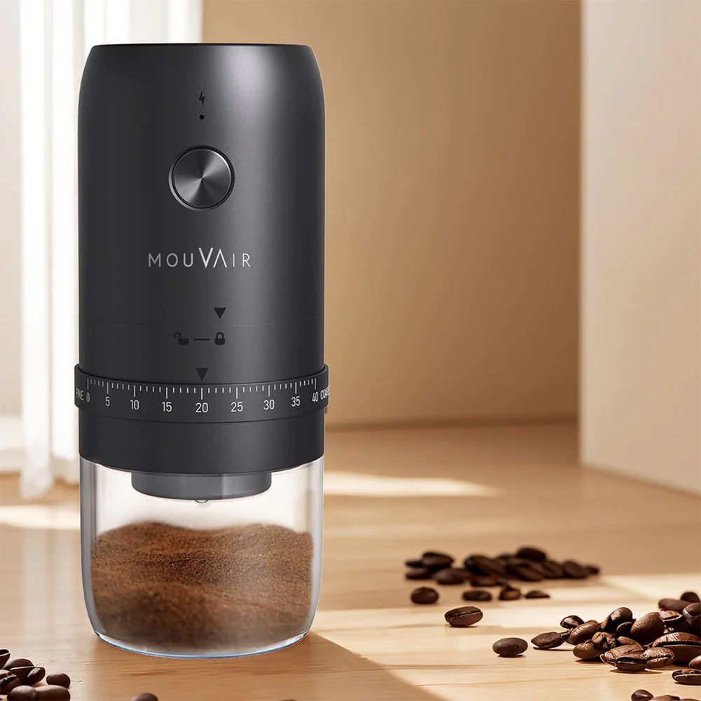Molinillo de Café Eléctrico Ajustable con Muelas de Acero Versión Pro Mouvair