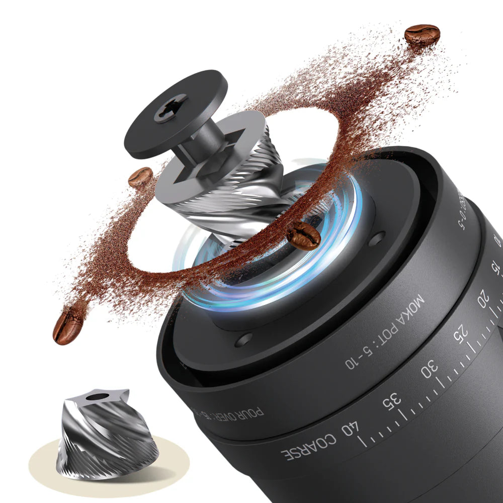 Molinillo de Café Eléctrico Ajustable con Muelas de Acero Versión Pro Mouvair