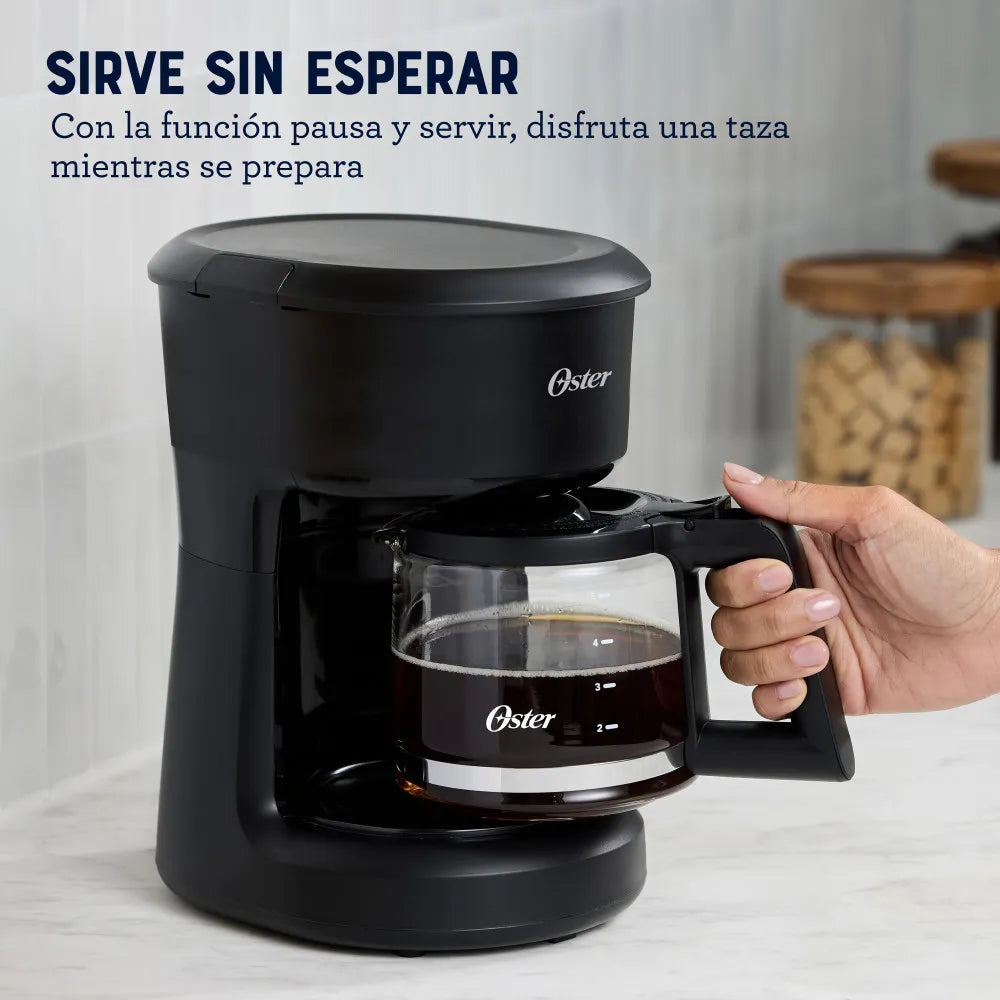 Cafetera Oster 5 Tazas con filtro reutilizable BVSTDCS51B