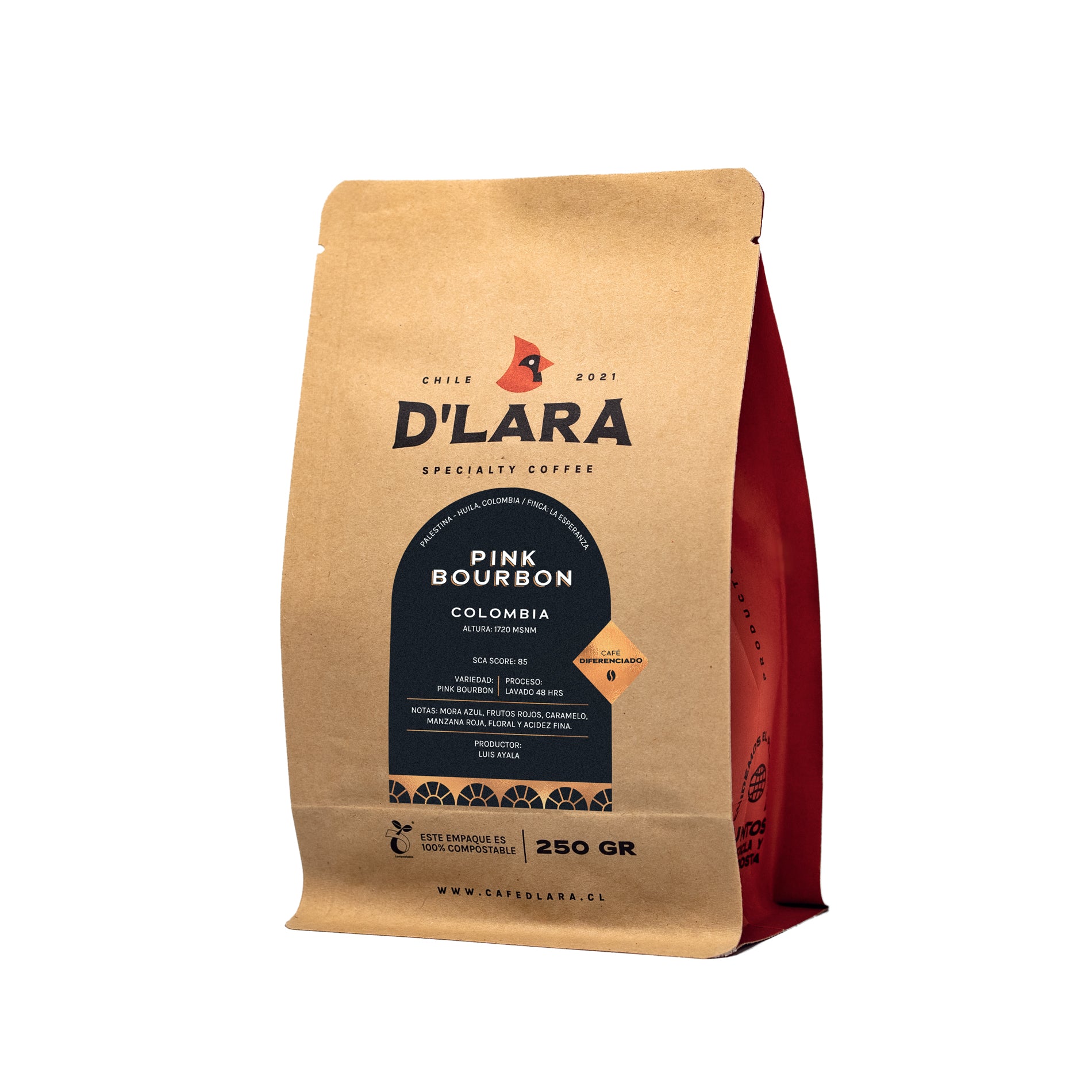 Café Pink Bourbon, Colombia - 250g Grano Entero