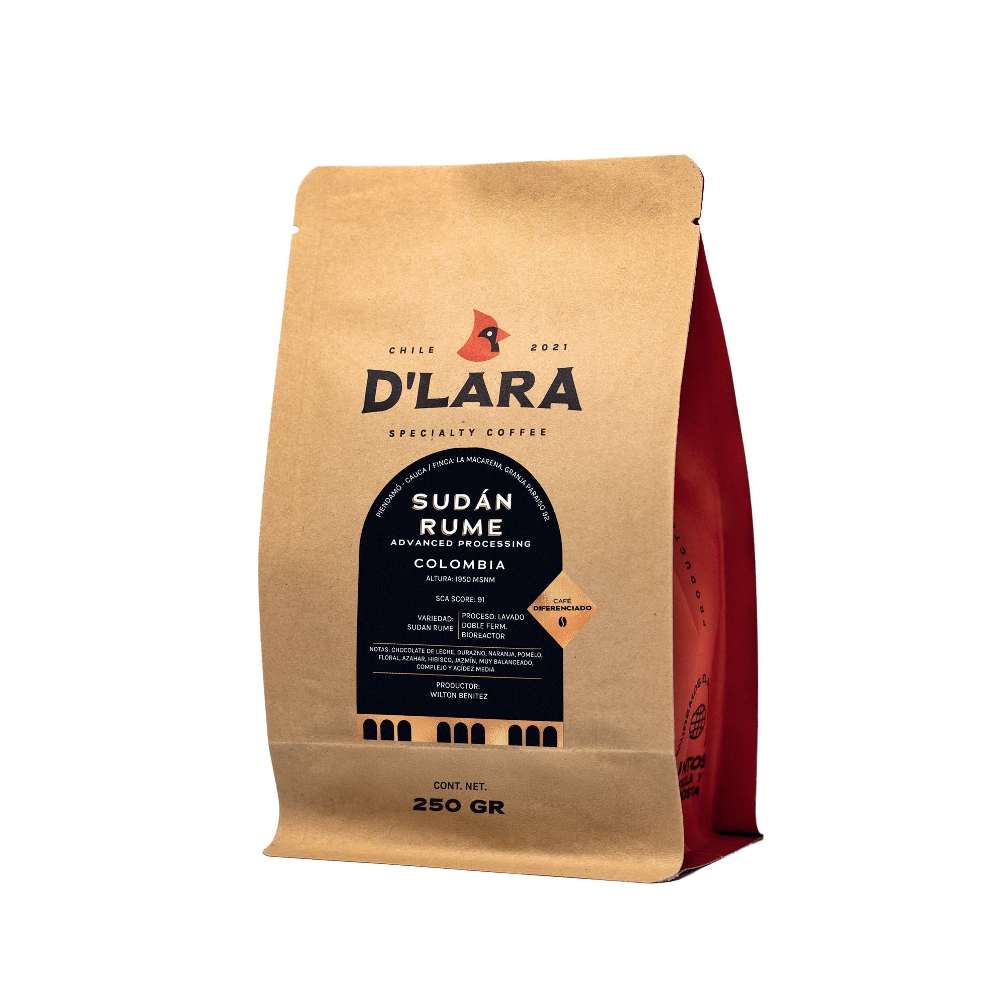 Café Granja Paraíso 92 Sudán Rume - 250g Grano Entero