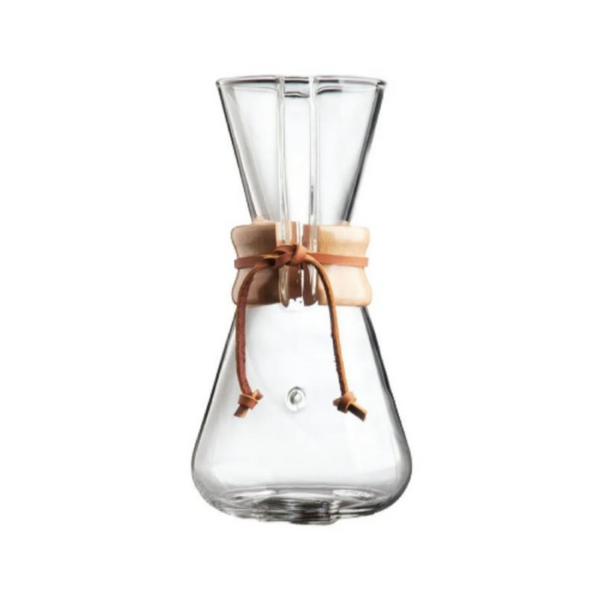 Chemex 3 Tazas - Vidrio y Mango de Madera thumbnail