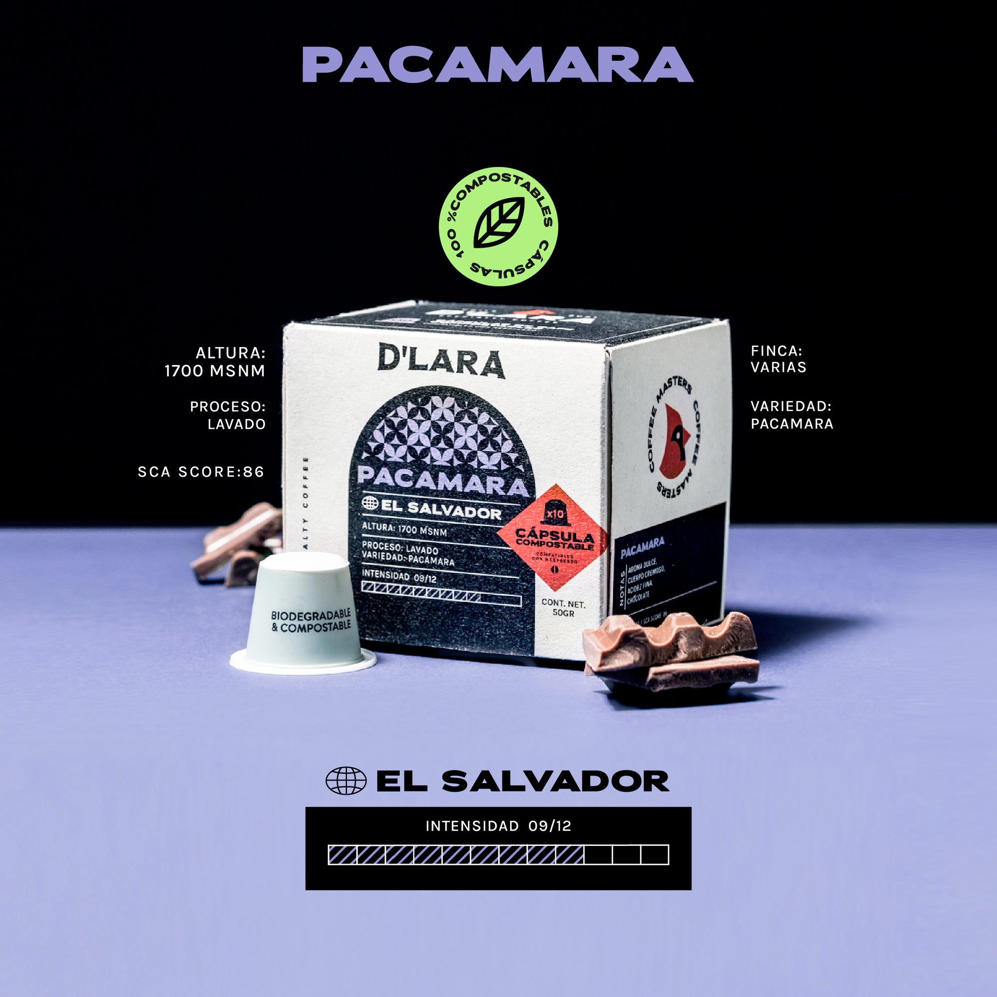 10 Cápsulas para Nespresso - Pacamara - El Salvador