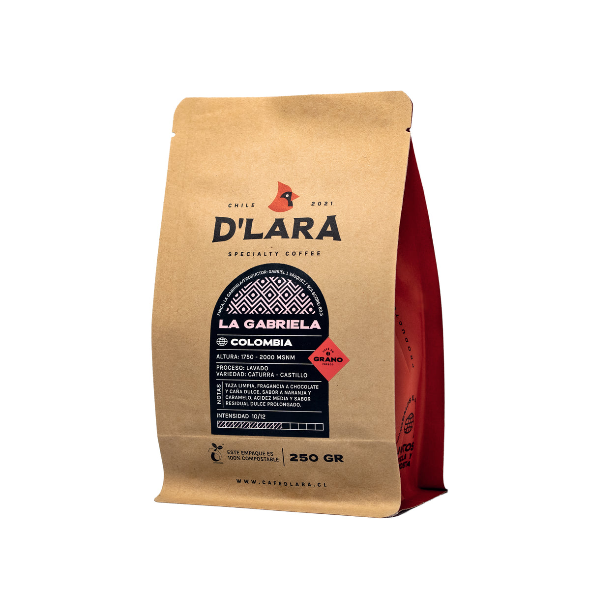 250G Café de Especialidad La Gabriela, Colombia en Grano o Molido