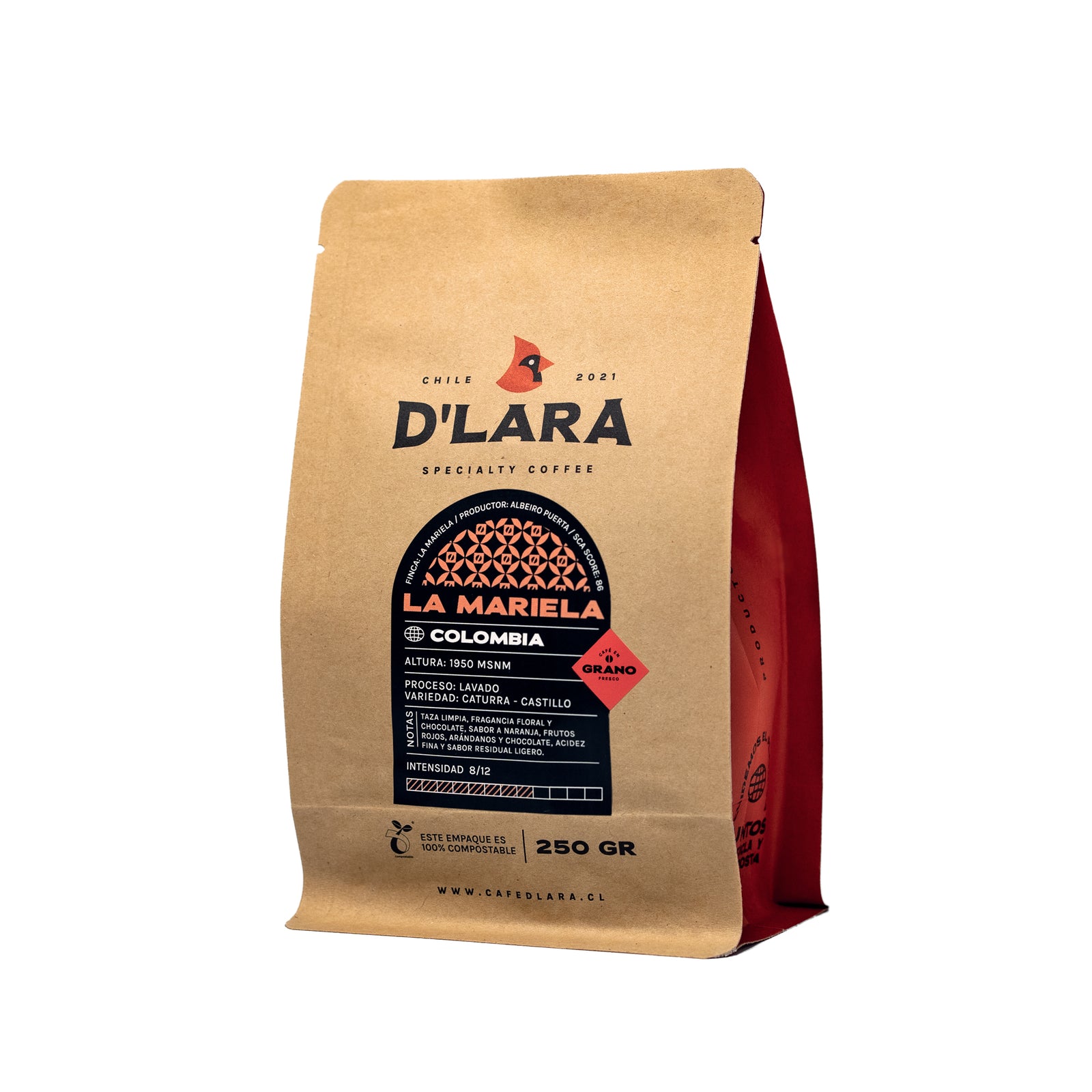 250G Café de Especialidad La Mariela, Colombia en Grano o Molido